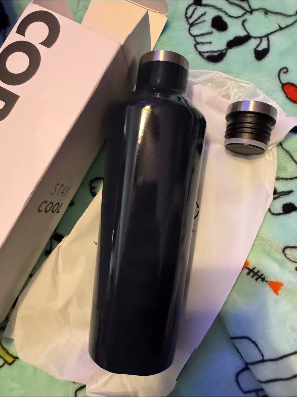 CORKCICLE CANTEEN Triple Insulated Water Bottle NEW Midnight, travel wine holder